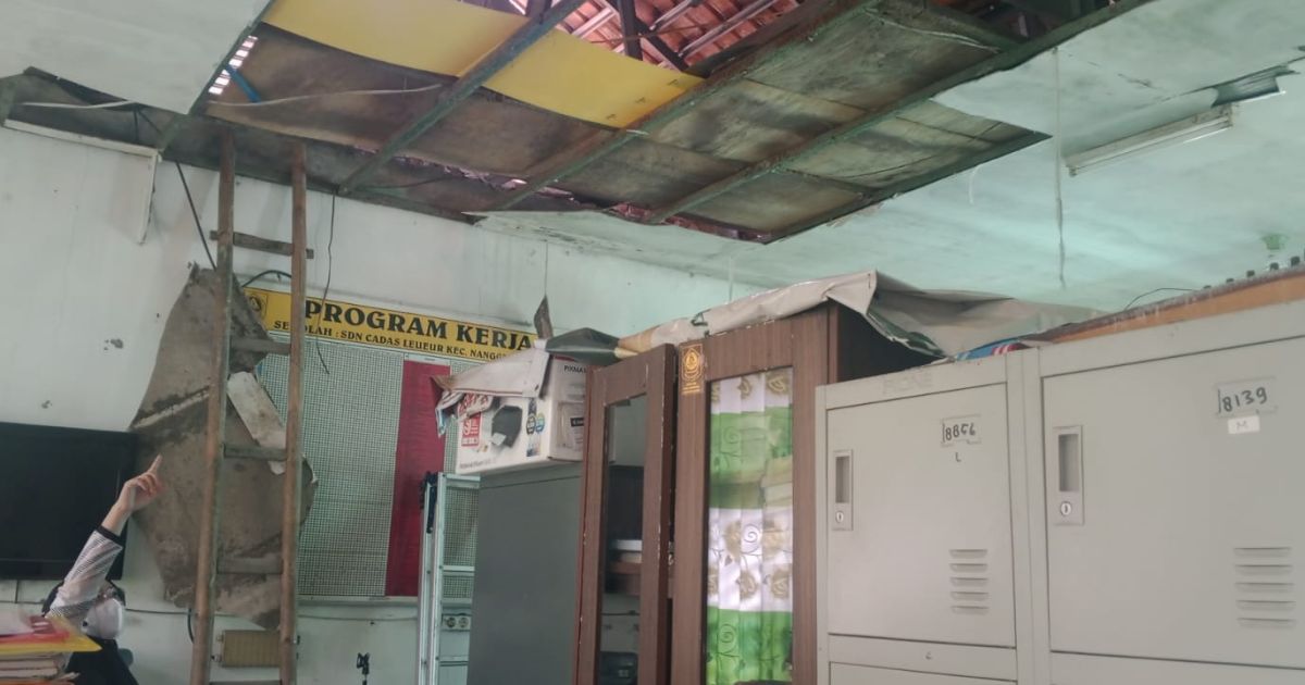 Kelas SDN Cadas Leueur Nanggung Hampir Roboh, Usulan Bertahun-tahun Diabaikan