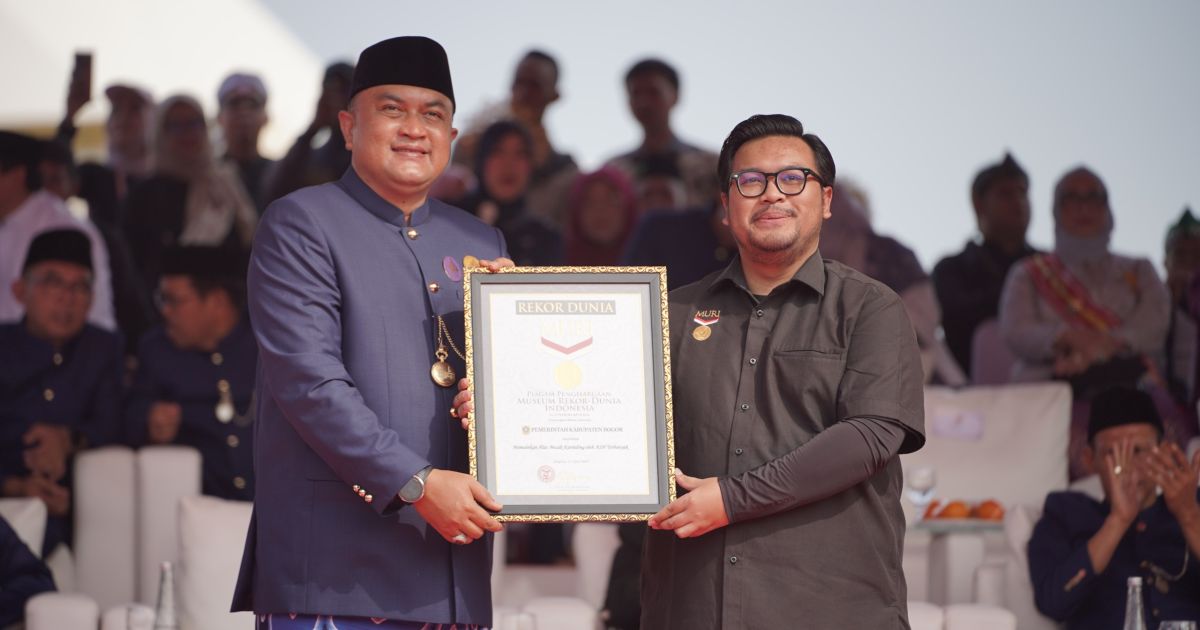 Kabupaten Bogor Raih Dua Rekor MURI Sekaligus di Penutupan Hari Jadi Bogor ke-544