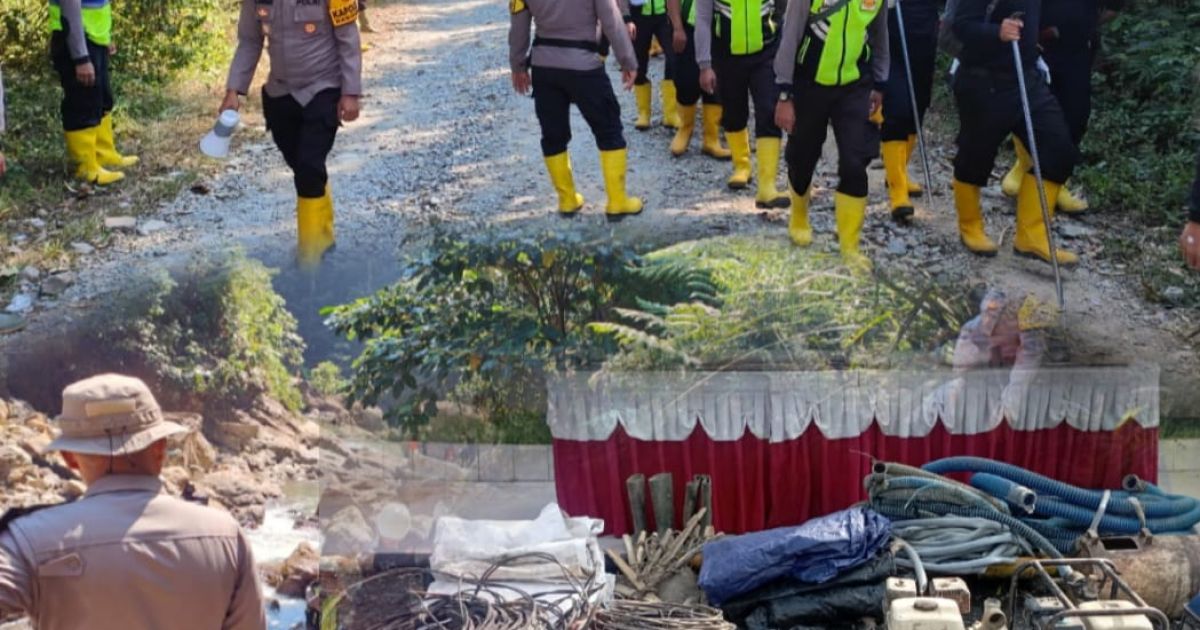 Operasi 3 Hari Berujung Sita Barang Bukti PETI Antam Pongkor di Nanggung