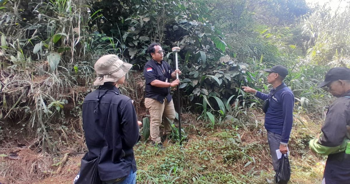 BPN Kabupaten Bogor Ukur Lahan Garapan di Pasirjaya Cigombong