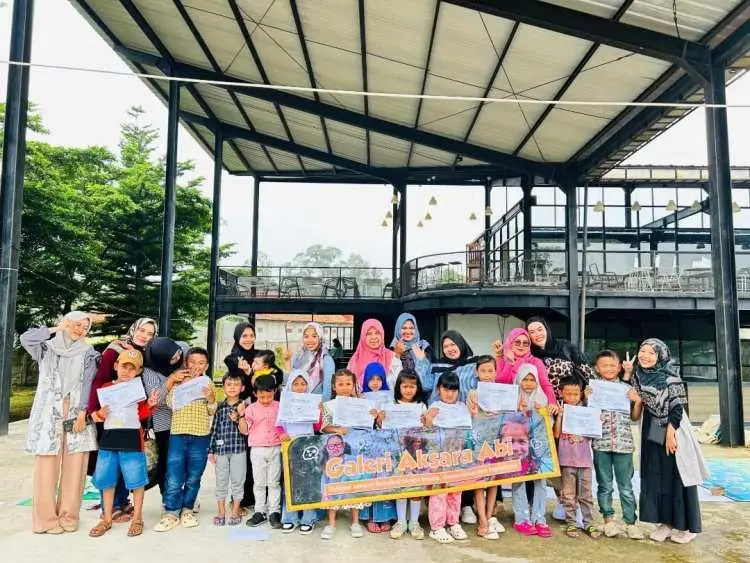 Seru dan Edukatif! Gallery Aksara ABI Gelar Lomba Mewarnai di Taman Perumahan Citoh Cibungbulang