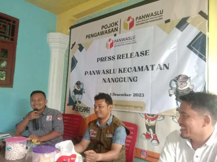 Panwaslu Nanggung Sampaikan Tahapan Pemilu 2024 di Nanggung