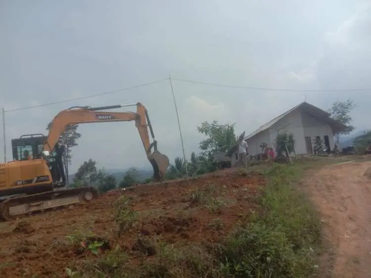 Semringah Warga Desa Malasari Lahan Land Clearing Untuk Huntap Mulai di Eksekusi