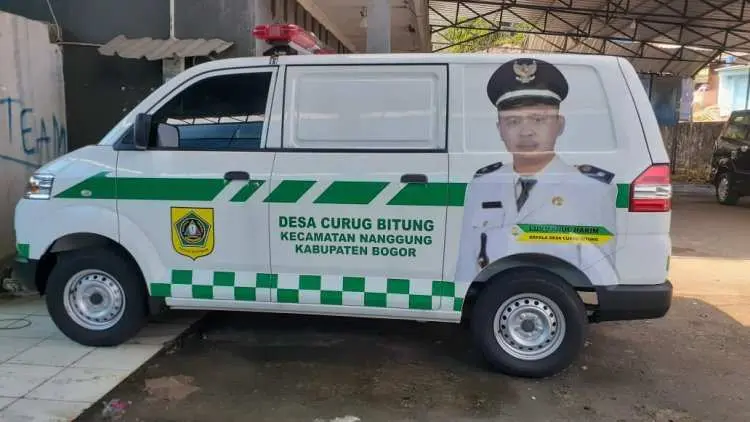 Tingkatkan Pelayanan Masyarakat, Pemdes Curug Bitung Beli Ambulans