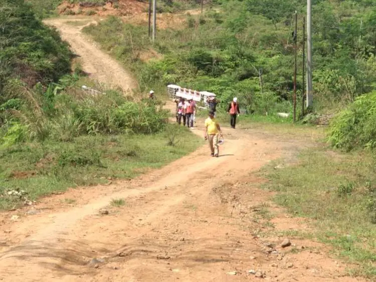 PUPR Kabupaten Bogor Ukur Jalan, Warga Desa Pasir Madang Harap Pembangunan Segera Terlaksana