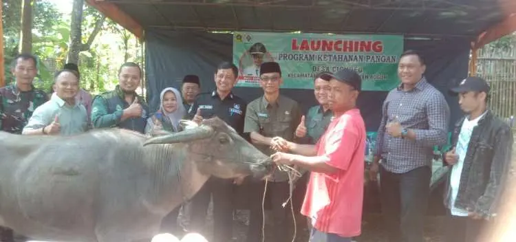Pemdes Cigudeg Bogor Gelar Launching Program Ketahanan Pangan Tahun 2023