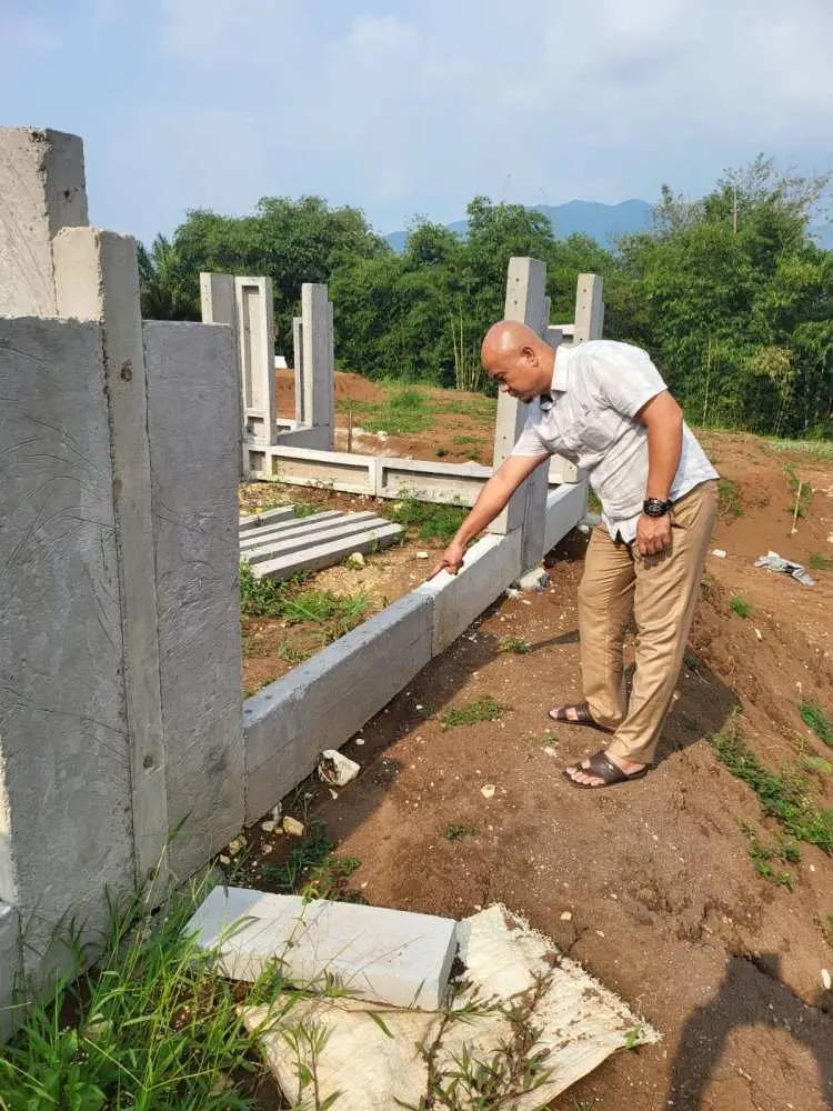 Pembangunan Huntap Di Kecamatan Nanggung Lamban, GENPAR Soroti Kejanggalan Kualitas Kondisi Bahan Bangunan