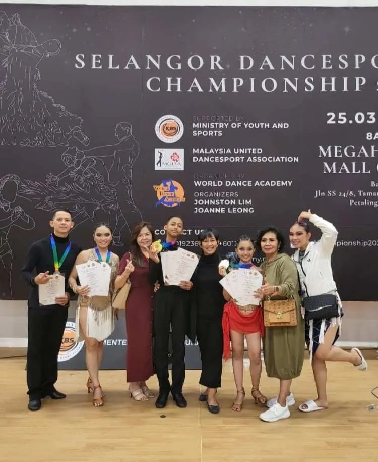 Berpartisipasi Dalam Selangor Dance Sport Championship 2023, Atlet IODI Kabupaten Bogor Rebut Tiga Gelar Juara