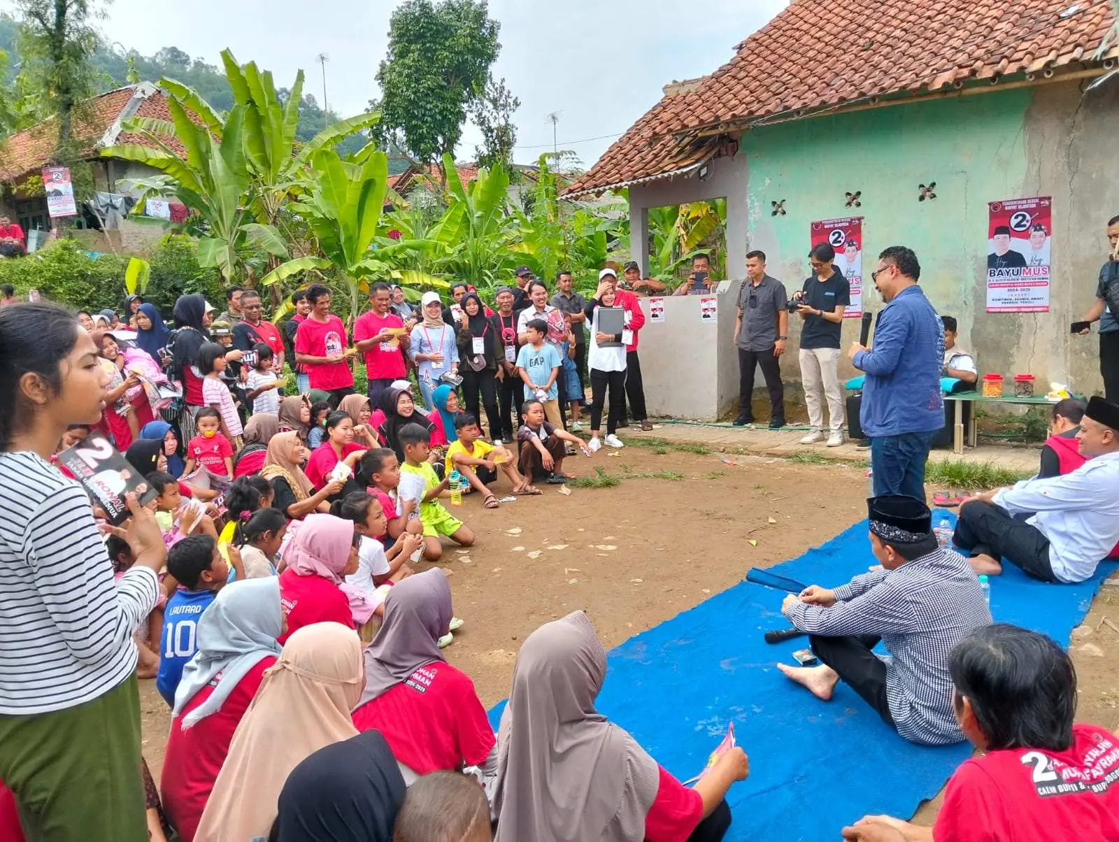 Gempur Basis Suara Paslon Nomor 01, Cabup Bayu Syahjohan Optimis Didukung Warga Sukajaya 