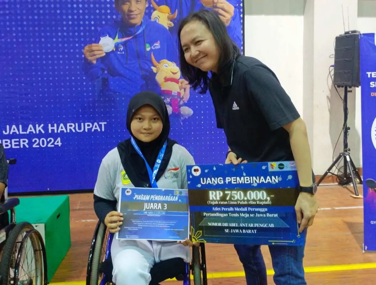 Atlet Tenis Meja SOD NPCI Sabet Medali di Kejuaran Tenis Meja se Jawa Barat 2024