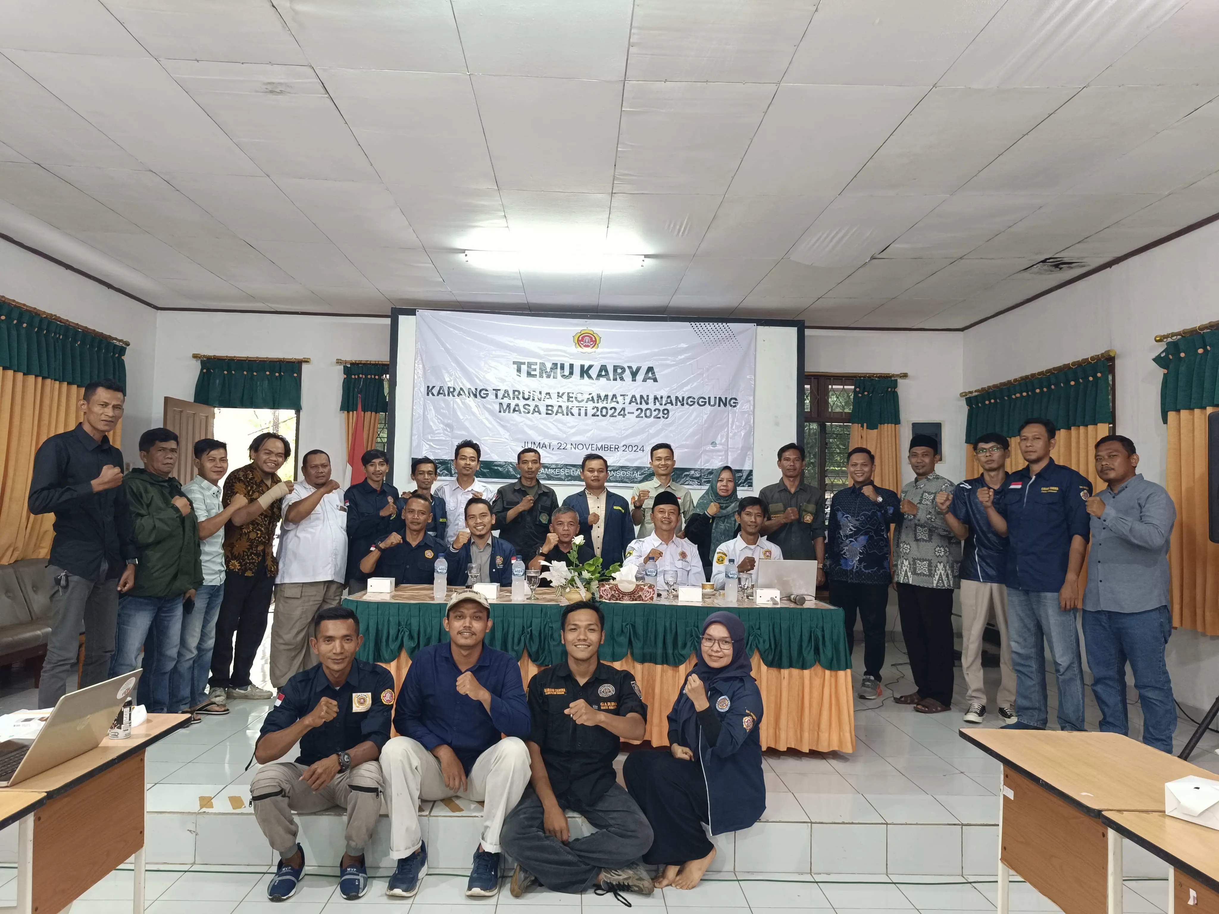 Hamdan Yuwafi Resmi Nahkodai Karang Taruna Kecamatan Nanggung 2024-2029