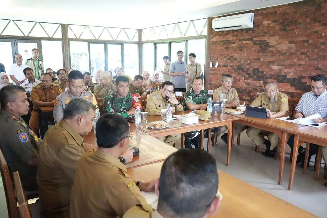 Pj Bupati Bogor : Pembangunan Pos Gabungan Pengamanan Presiden Sudah 71 Persen