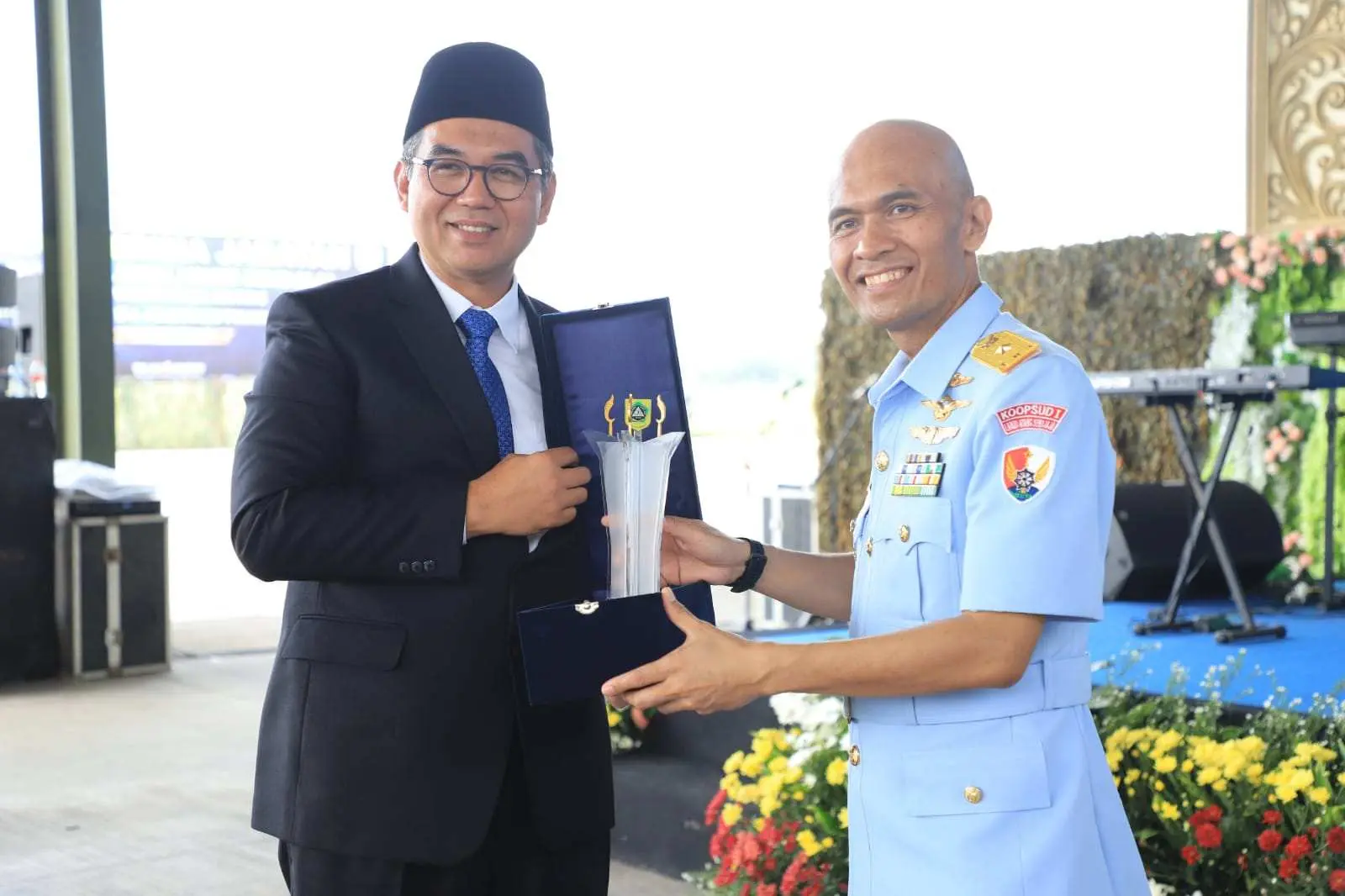 Sekda Ajat Hadiri Sertijab Danlanud ATS Baru