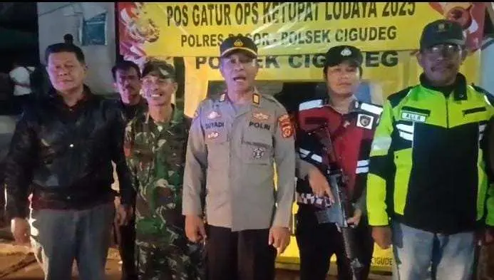 Operasi Ketupat Lodaya 2025 Digelar di Cigudeg, Waka Polsek Imbau Warga Tetap Waspada