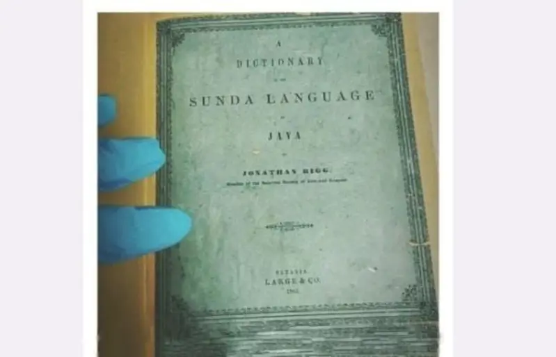 Kamus Sunda-Inggris Tahun 1862, Karya Jonathan Rigg di Jasinga