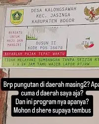 Menilik Keuntungan Pungutan Plat Nomor Rumah di Jasinga, Mengalir Kemana Uangnya?