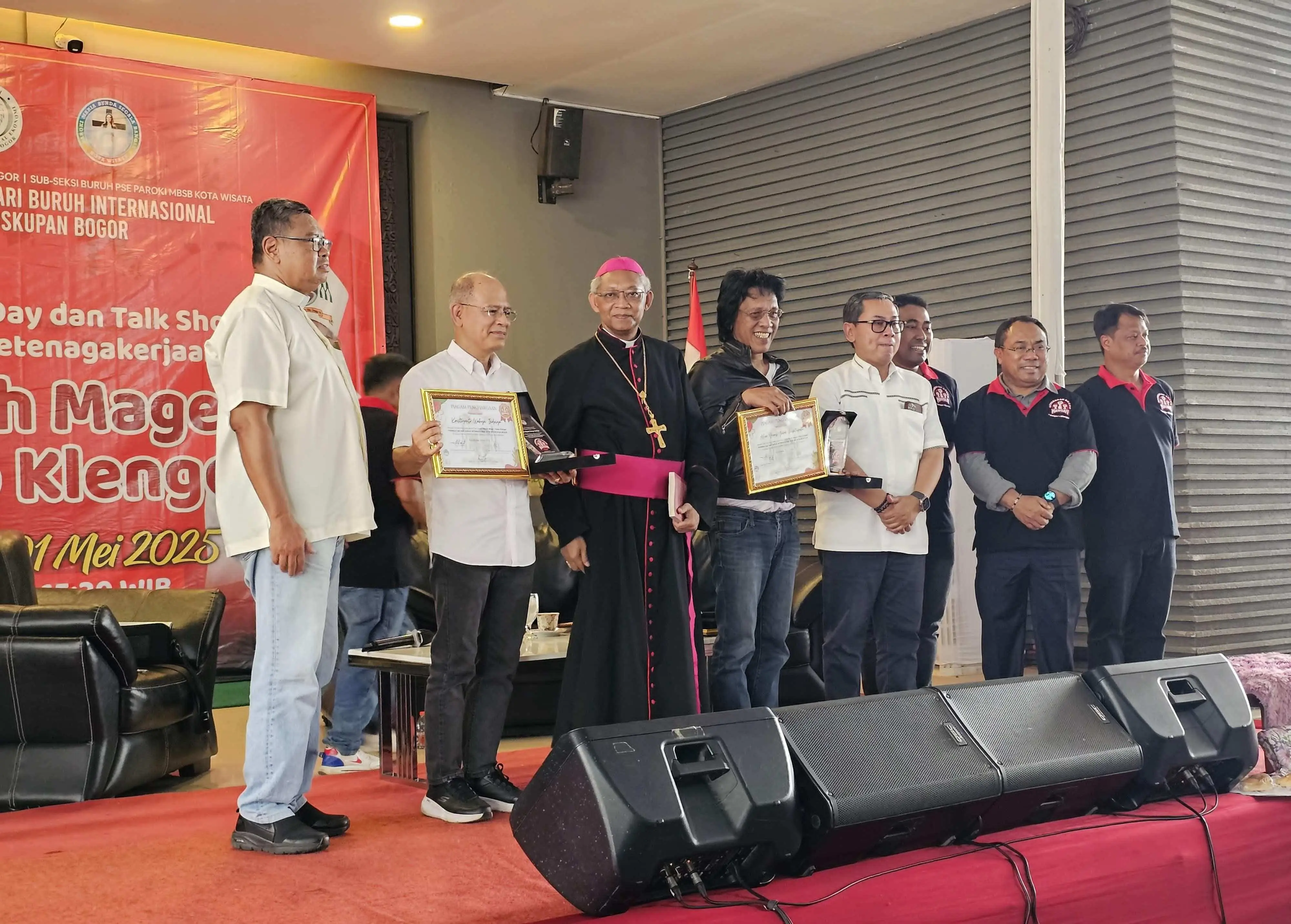 Adian Napitupulu Bicara Keadilan Buruh Bersama Pekerja Katolik di Bogor