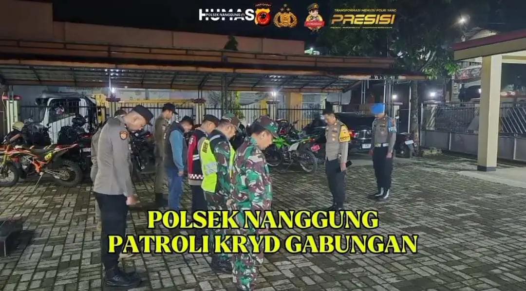 Polsek Nanggung Intensifkan Patroli Malam, Sasar Miras dan Kejahatan Jalanan