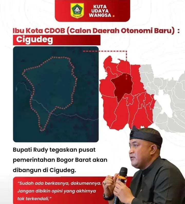 Rudy Susmanto Bakal Siapkan Infrastruktur untuk Pemekaran Kabupaten Bogor Barat