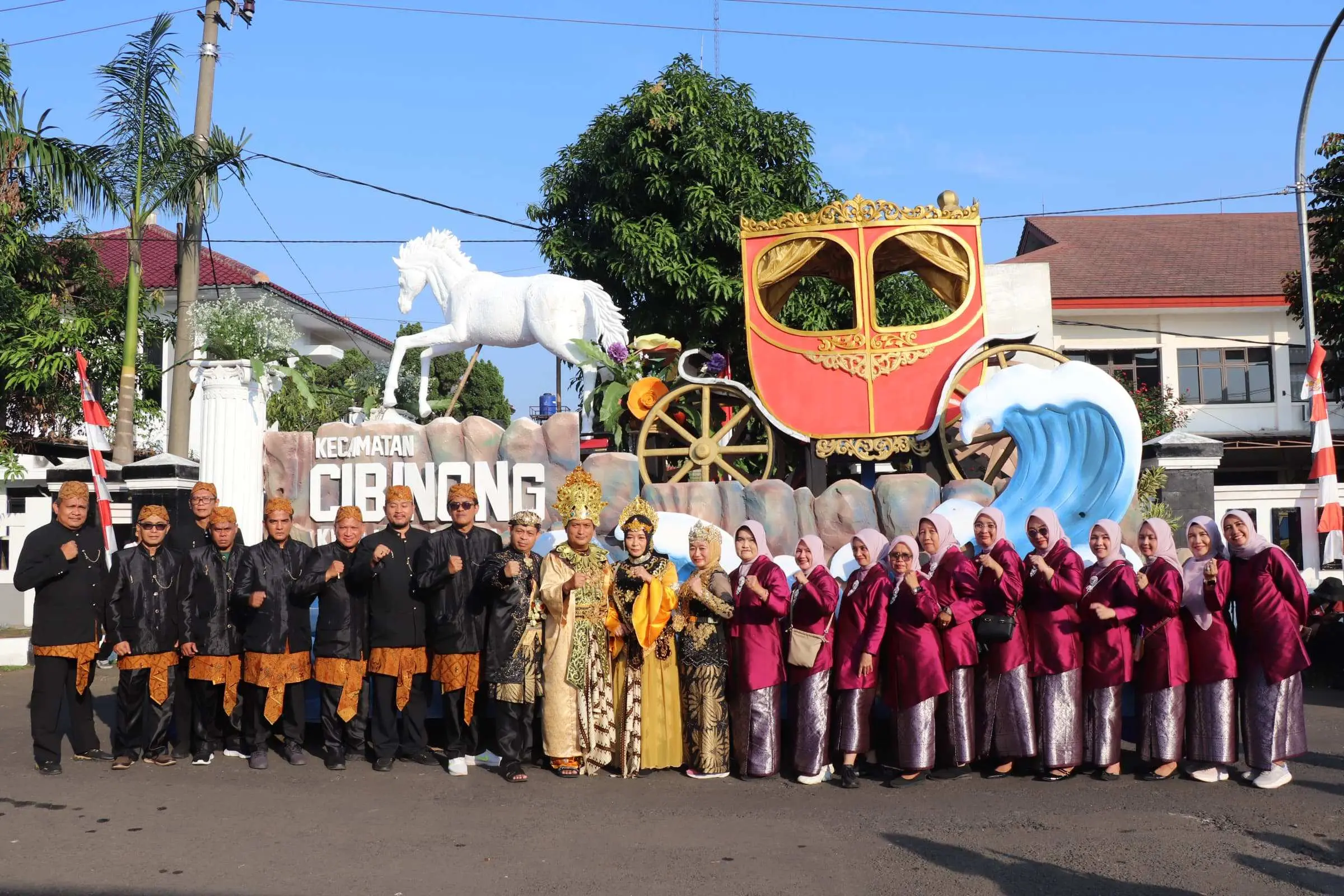 Camat Cibinong serta Bupati Bogor Perankan Sosok Raja Muara Beres dan Raja Pajajaran