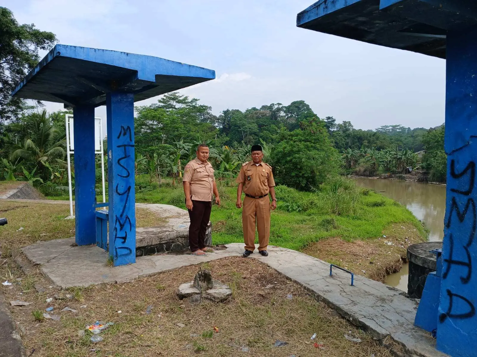 UPT Infrastruktur Irigasi Kelas A Wilayah V Tinjau Distribusi Pengairan Bendungan Sodong di Jasinga