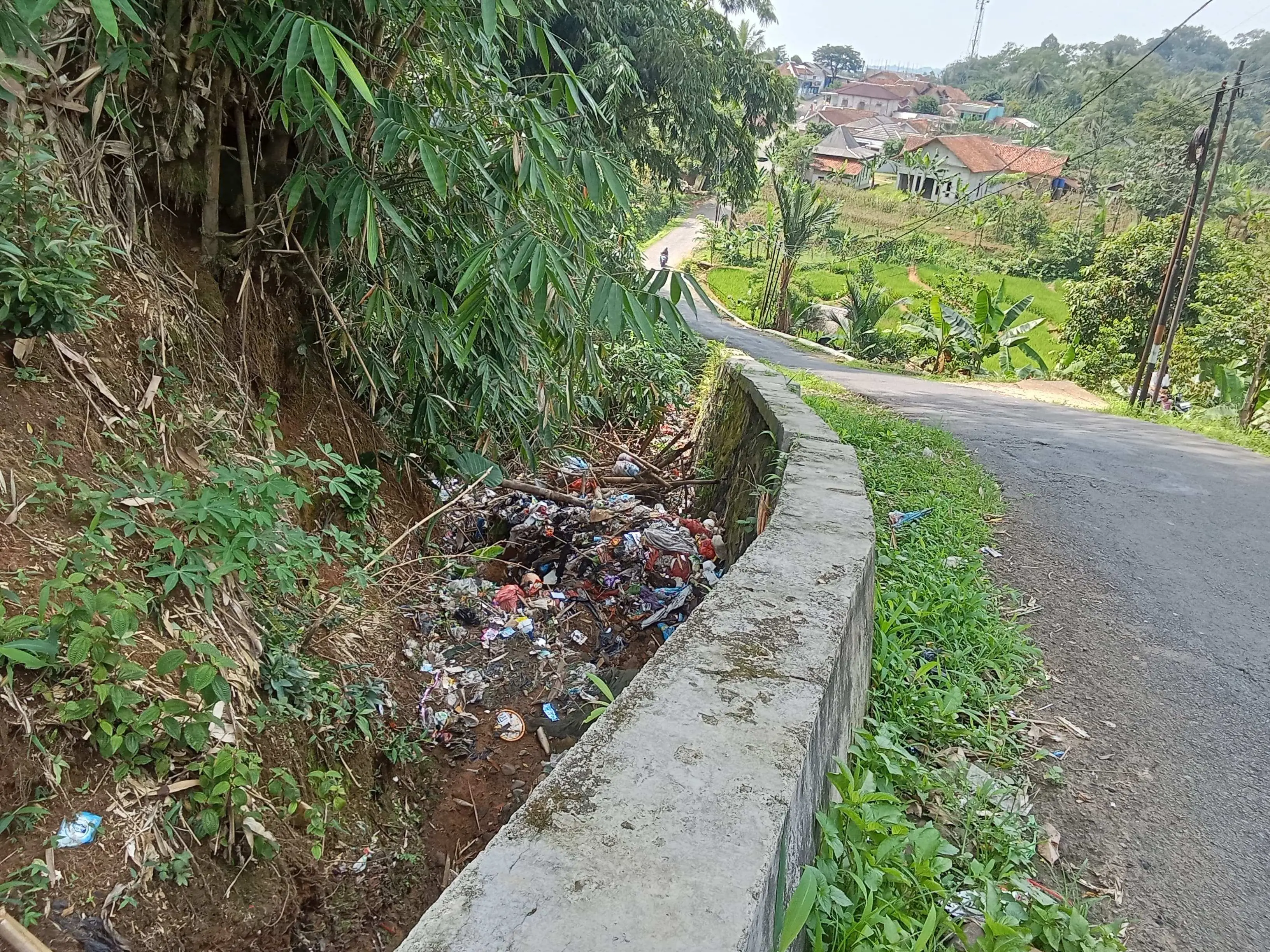 UPT DLH Wilayah VII dan UPT Irigasi Kelas A V Tindak Lanjut Drainase Tersumbat di Cigudeg