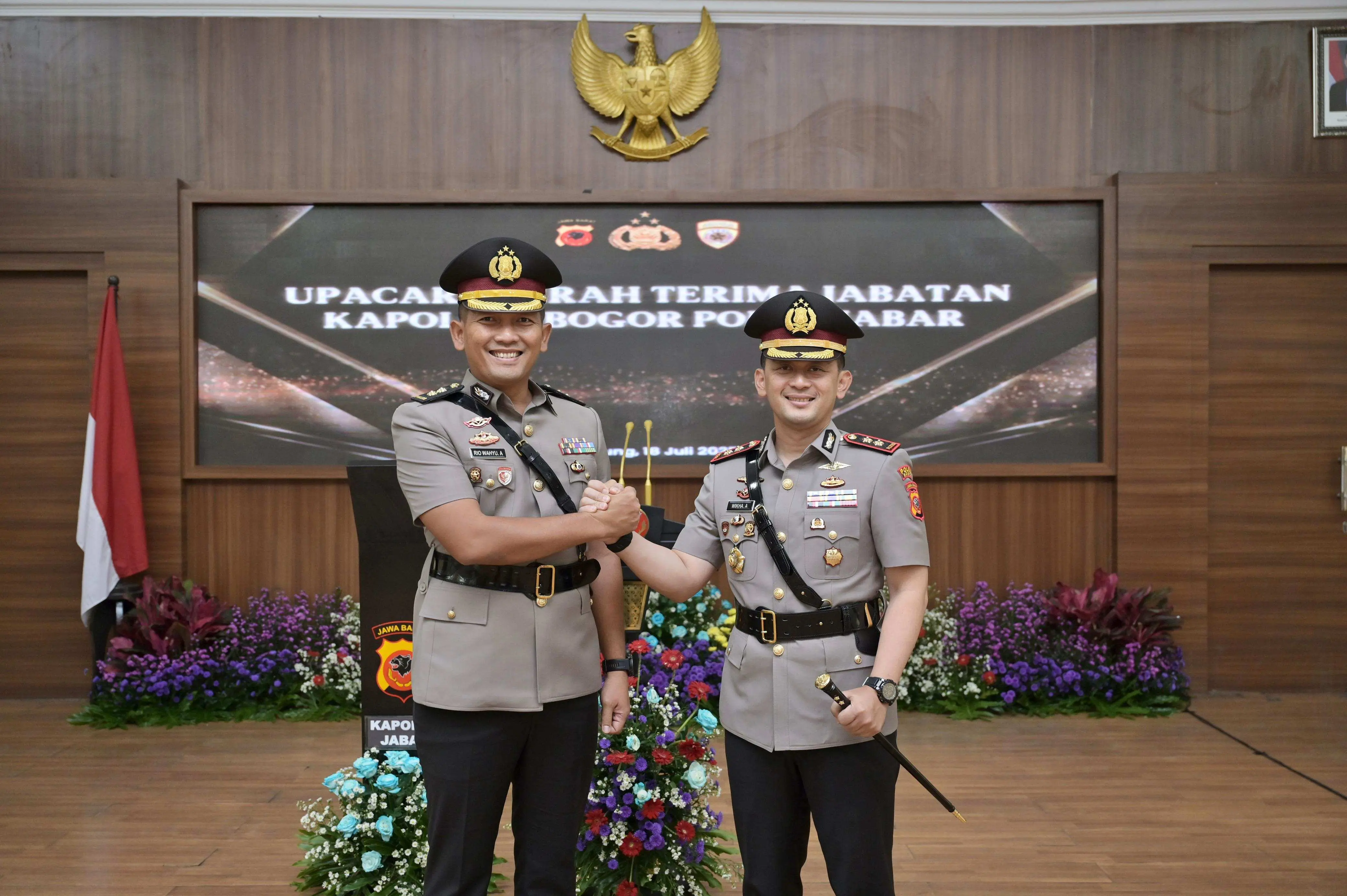 Sertijab Kapolres Bogor, Ketua PWI Kabupaten Bogor Ucapkan Selamat Datang Dan Selamat Bertugas