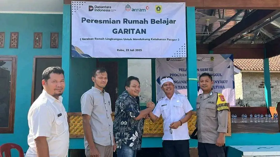 Dukung Program Ketahanan Pangan, PT Antam Pongkor Luncurkan Rumah Belajar GARITAN