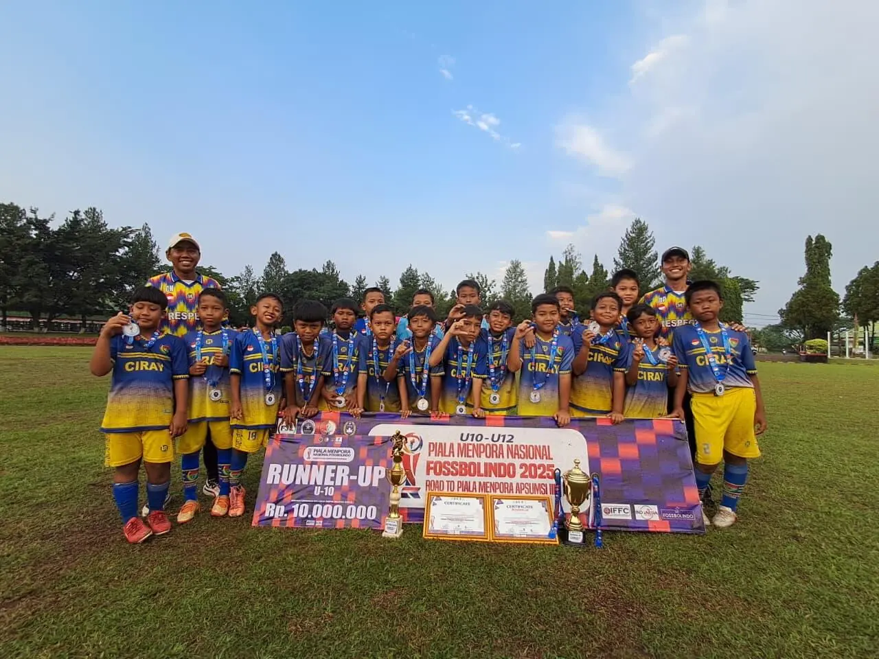 SSB Ciray U10 Sabet Runner Up Fossbolindo Piala Menpora 2025