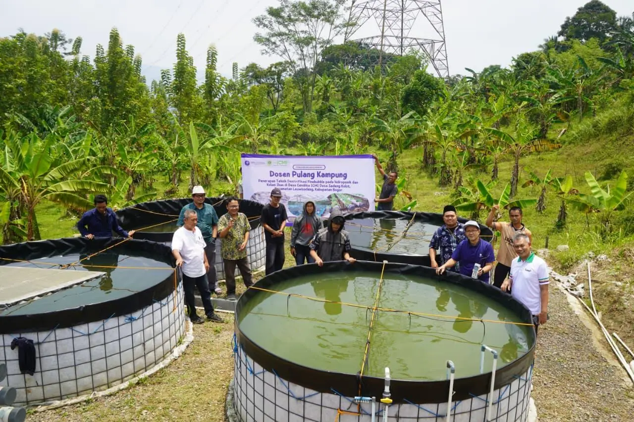Dosen IPB Terapkan Teknologi Bertani dan Ternak Ikan di Leuwisadeng