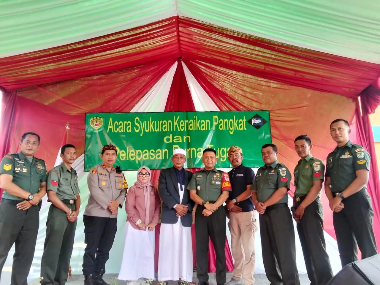 Koramil Cigudeg Gelar Tasyakuran Kenaikan Pangkat dan Purna Tugas