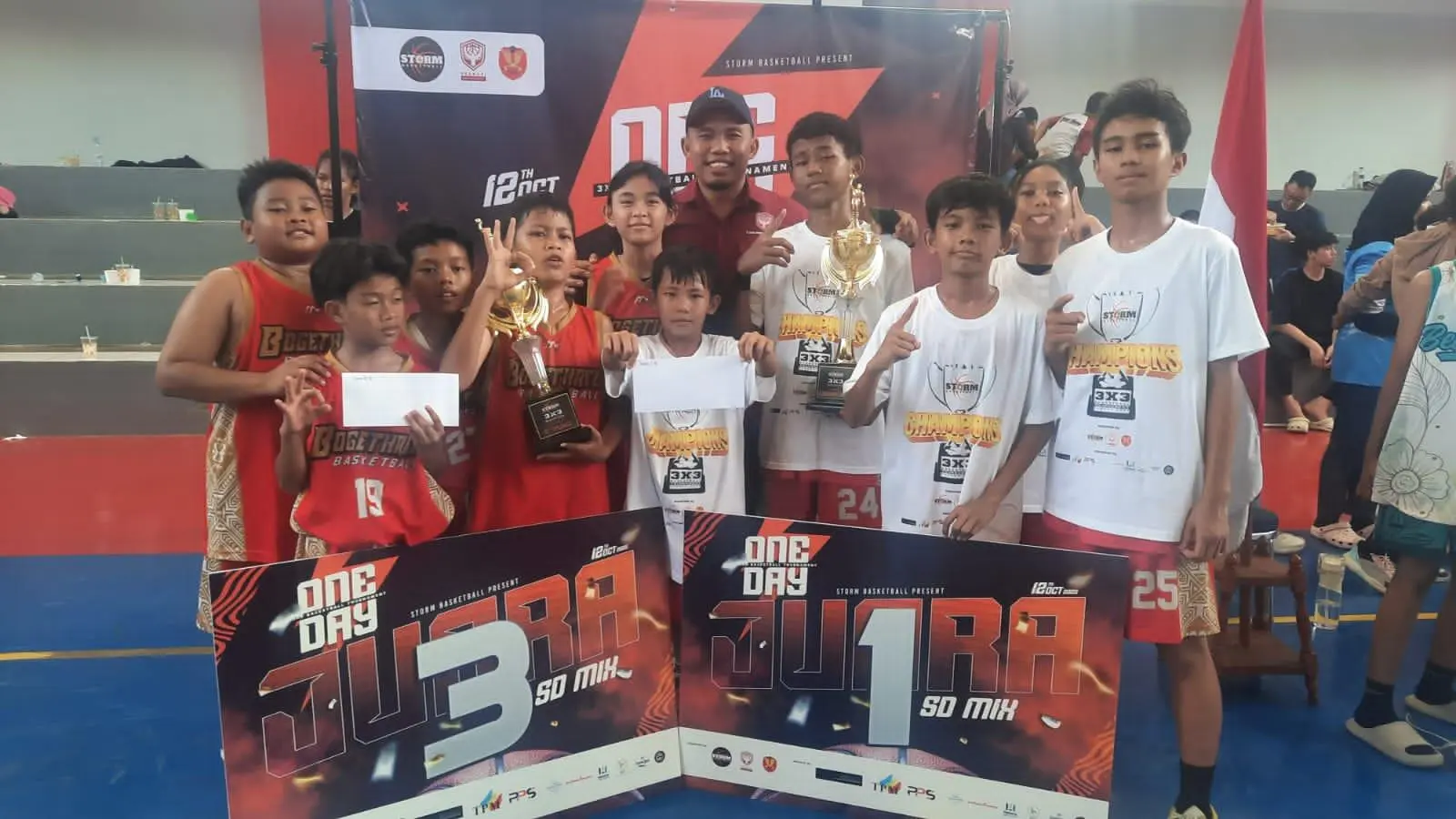 SDN Bojonggede 03 Raih Juara di Event Kejuaraan Storm PBC 3x3