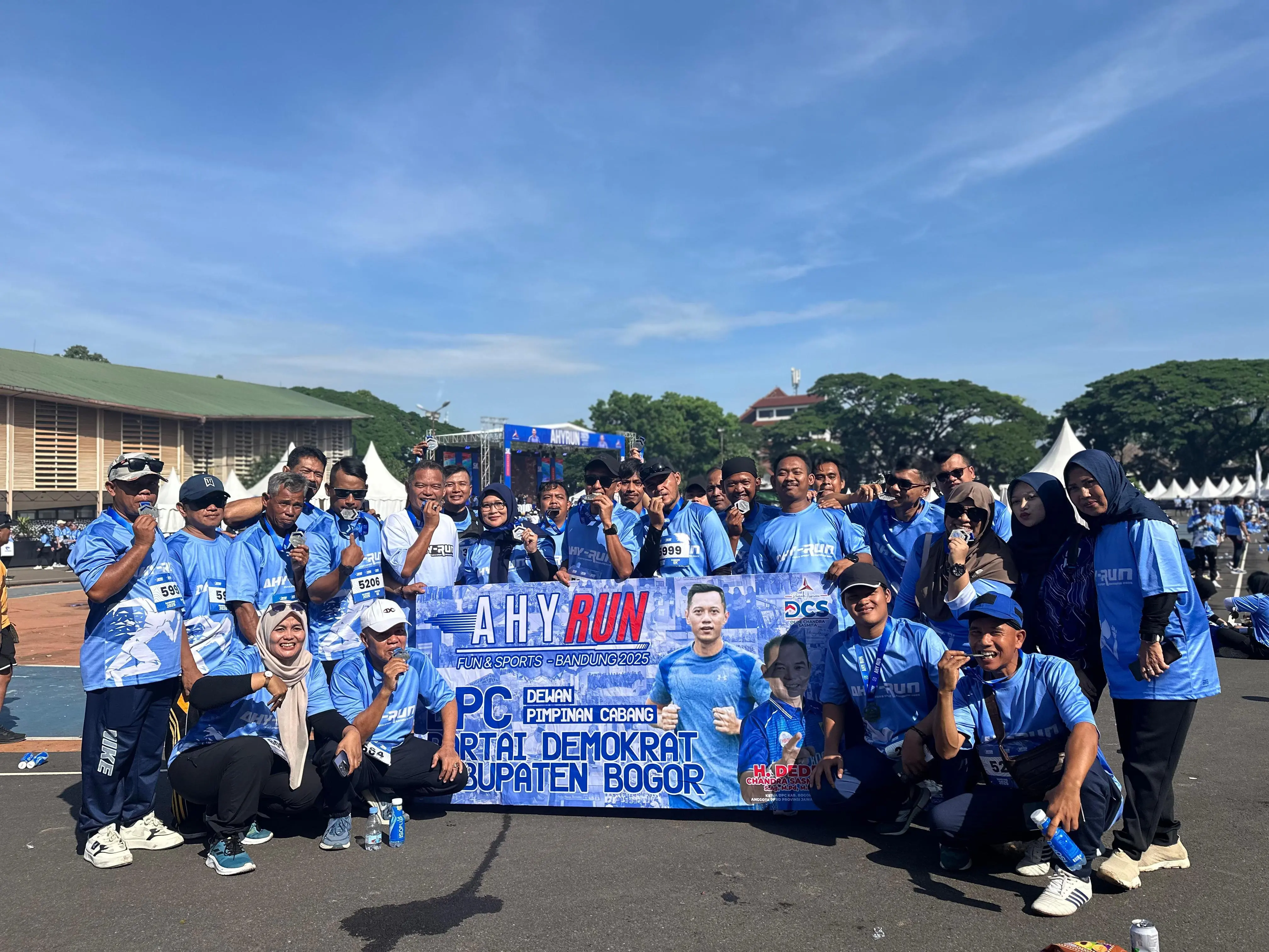 DPC Partai Demokrat Kabupaten Bogor Ikut Meriahkan AHY RUN 5K 2025