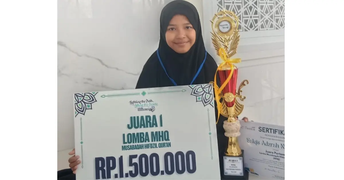 Balqis Adzra Nurazizah, Hafidzah Cilik dari Citeureup Raih Juara 1 MHQ di Masjid At-Thohir