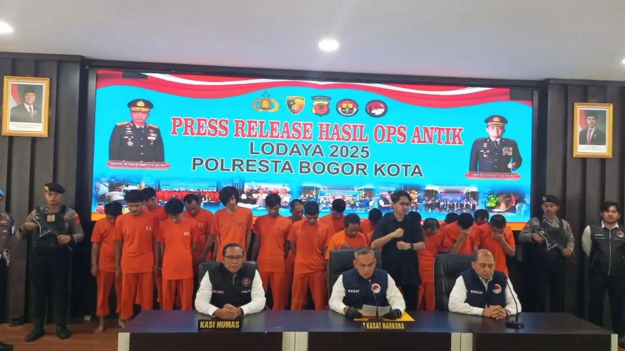 Polresta Bogor Kota Gagalkan Peredaran Narkoba dan Sita Ratusan Paket Tembakau Sintetis