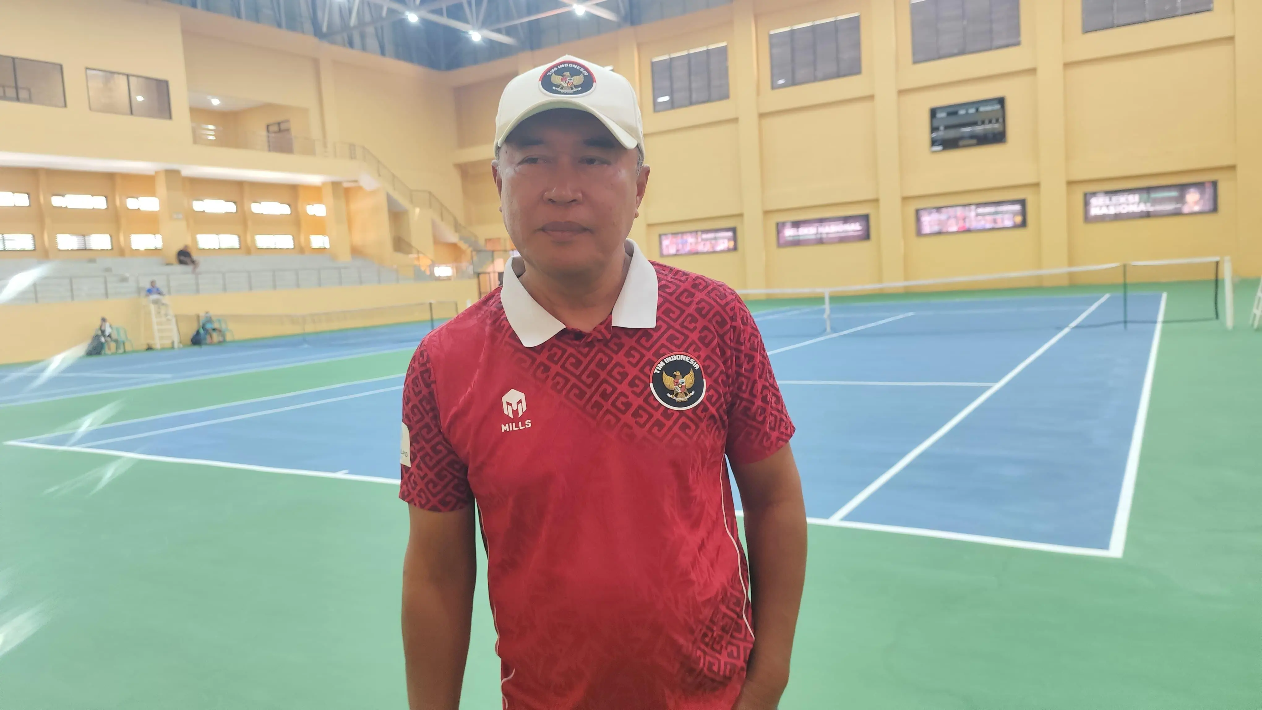 Lapangan Kapten Muslihat Pakansari jadi Lokasi Seleknas Tenis KU -14 Pelti Pusat