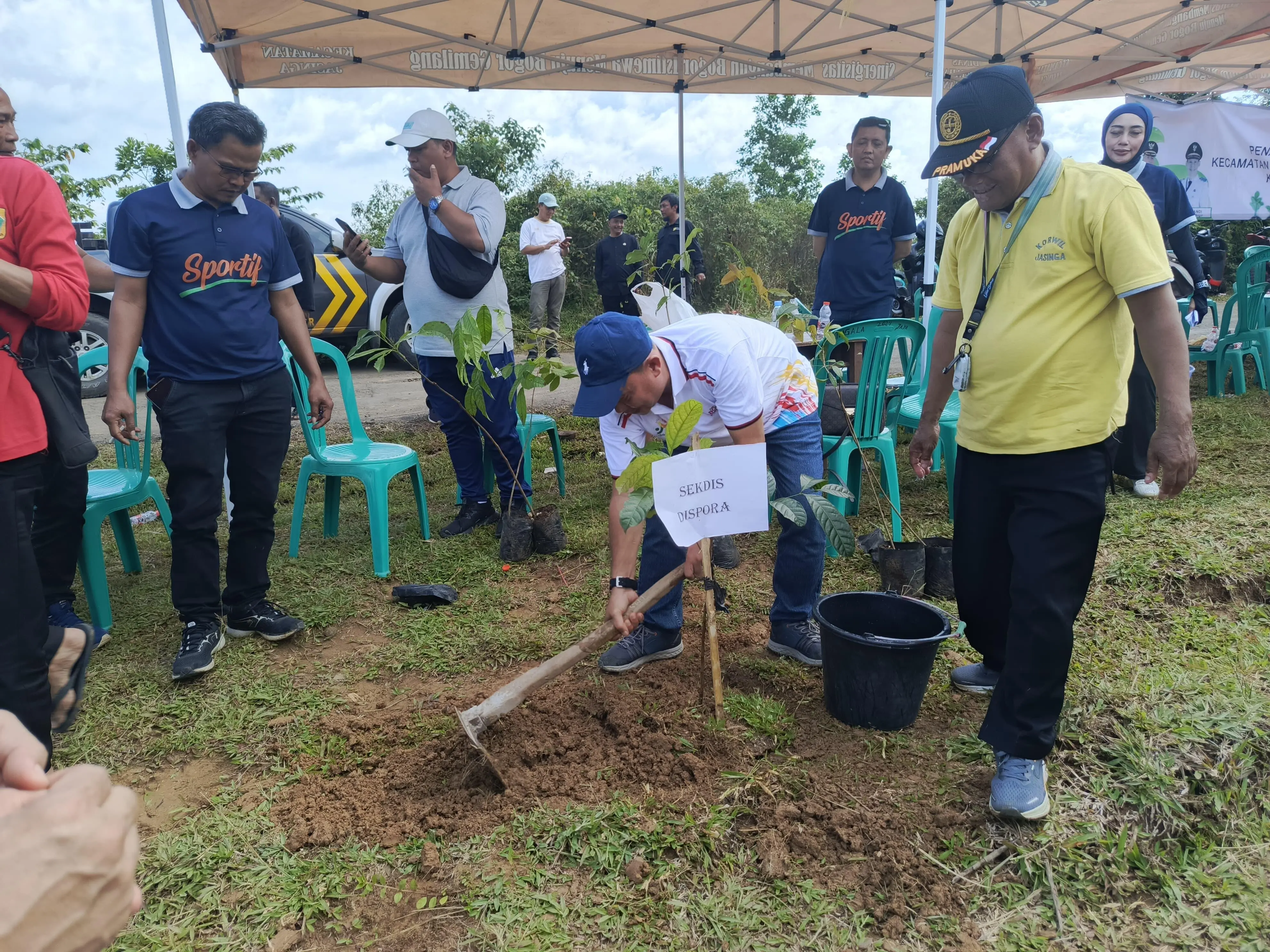 Tanam Seribu Pohon di Jasinga, Dispora Jalani Instruksi Bupati Bogor 