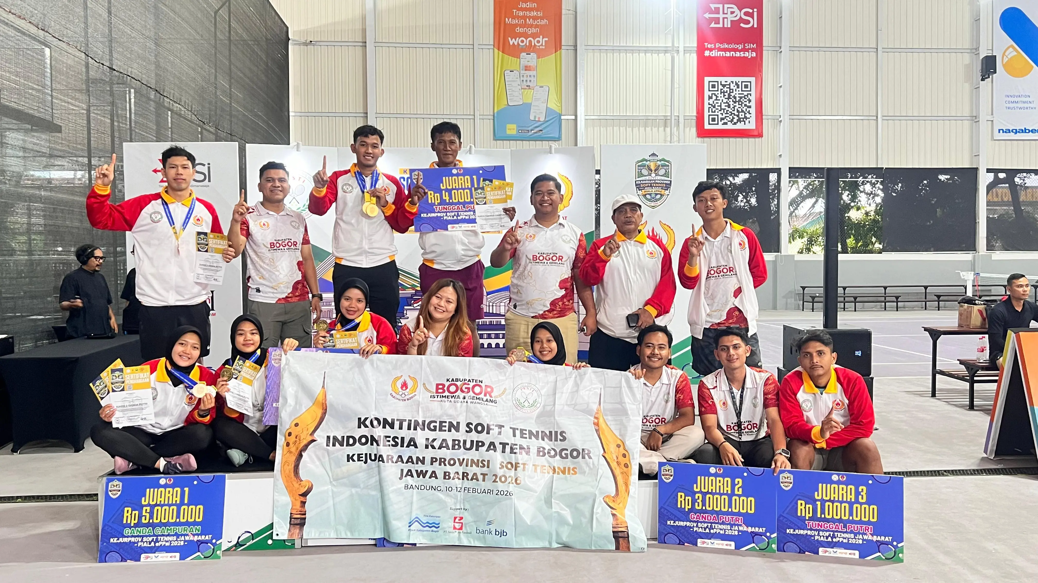 Raih Juara Umum di Kejurprov Jabar, PESTI Kabupaten Bogor Boyong 6 Medali