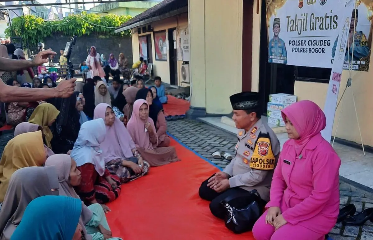 Polsek Cigudeg Gelar Berbagi Takjil dan Santuni Ratusan Yatim di Bulan Ramadhan 1447 H