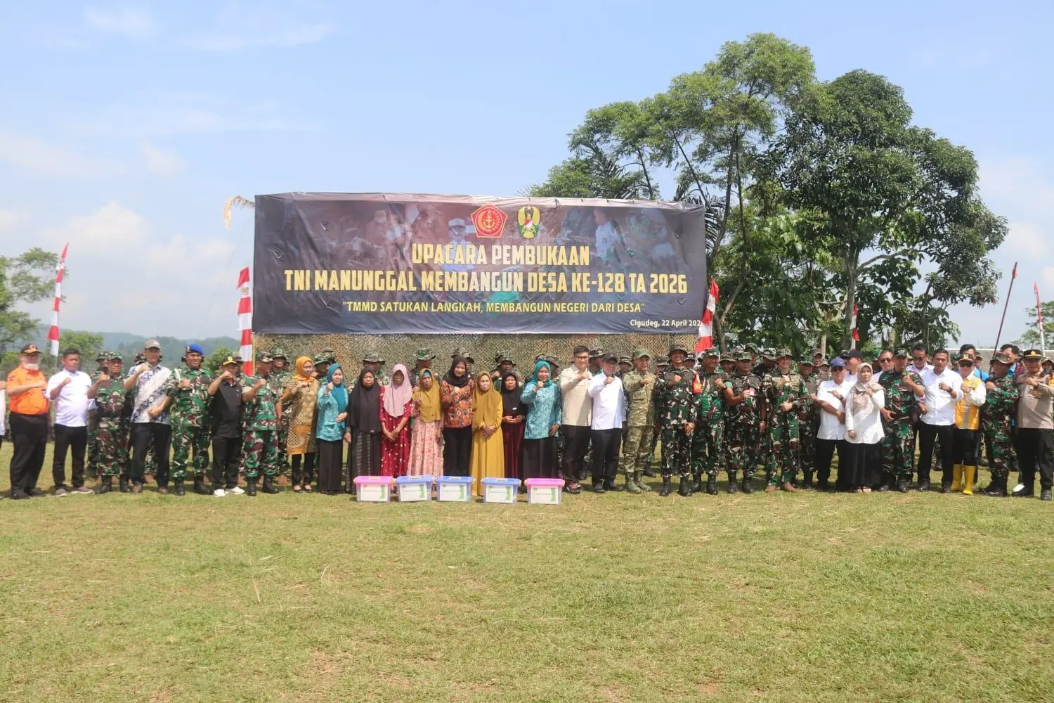 Jalan Penghubung Desa Tegallega ke Banyu Asih Segera Dibuka Lewat Program TMMD TNI dan Pemkab Bogor
