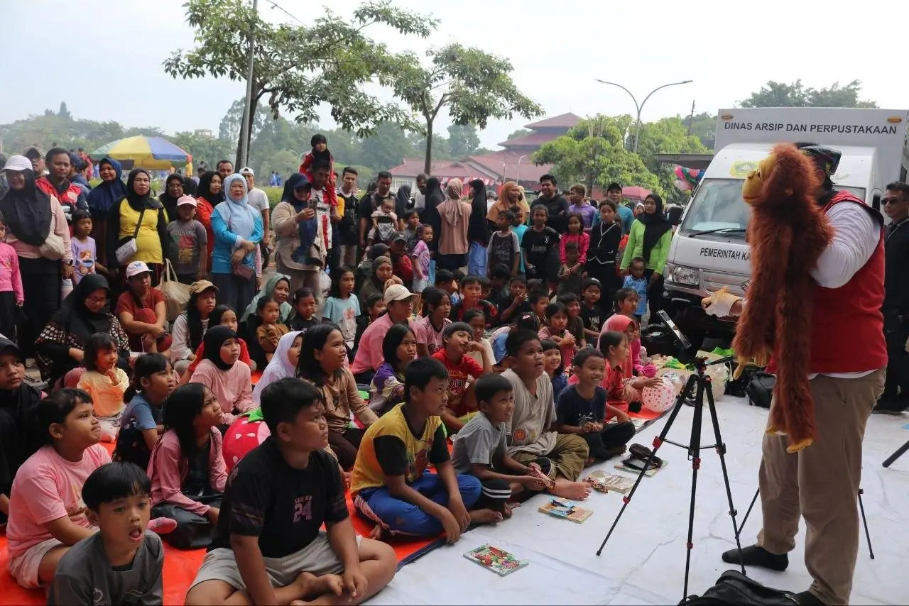 Rayakan HUT ke-17, Festival Kampung Dongeng Bogor Raya Meriahkan CFD Cibinong
