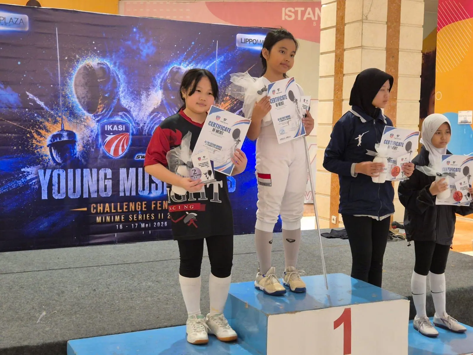 Atlet Anggar Kota Bogor Bawa Pulang 5 Emas di Event Young Muskeeters Challenge Bandung