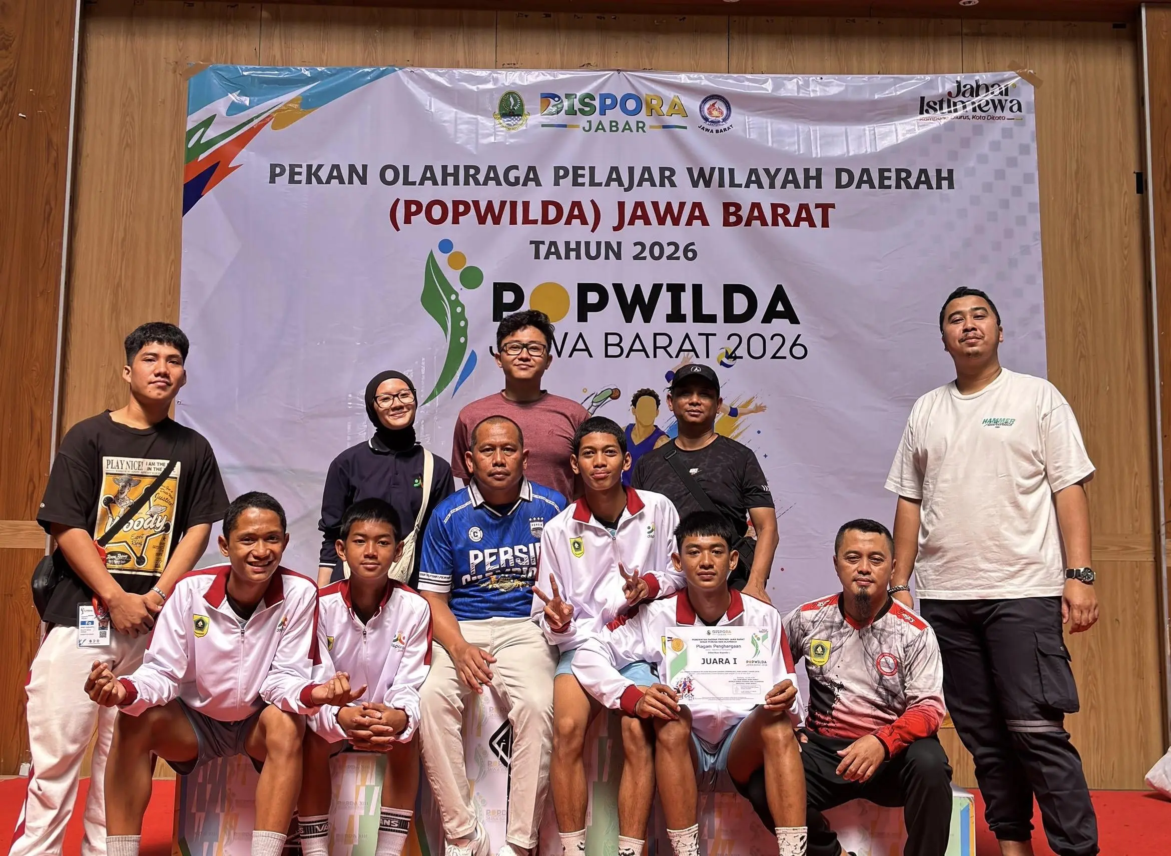 Tim Sepak Takraw Persembahkan Medali Emas ke Kabupaten Bogor di Ajang POPWILDA Jabar